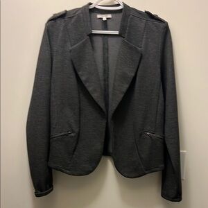 Maurice’s gray/black houndstooth Open front blazer size Medium